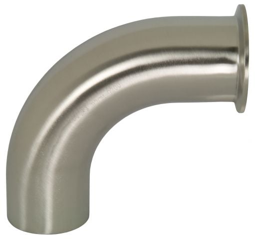 Polished 90 Deg Clamp x Weld Elbows - B2CM - 304S